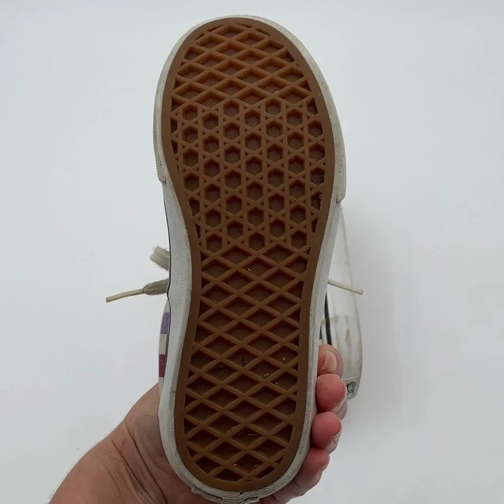 Vans Kids Multicolor Checkered Sneakers little girl size 2